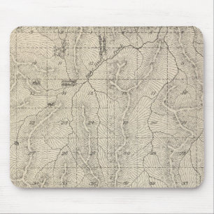 T1415S R3031E Tulare Landkreis Karte Mousepad