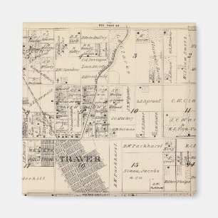 T17S R23E Tulare Landkreis Karte Magnet