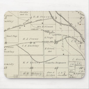 T18S R24E Tulare Landkreis Karte Mousepad