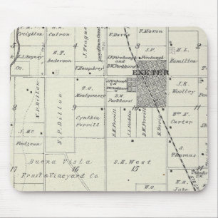 T19S R26E Tulare Landkreis Karte Mousepad