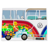 T1 Hippie Große Geschenktüte (Vorderseite)