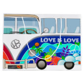 T1 Hippie Große Geschenktüte (Rückseite)