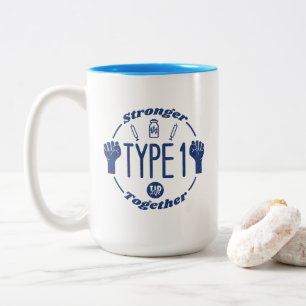T1 Stärkere Zwillingscoffee-Tasse Zweifarbige Tasse
