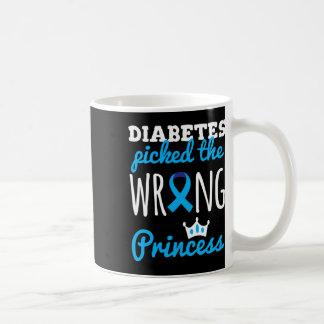 T1d Awareness Princess Girls Diabetic Blue Ribbon Kaffeetasse