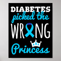 T1d Awareness Princess Girls Diabetic Diabetes Awa