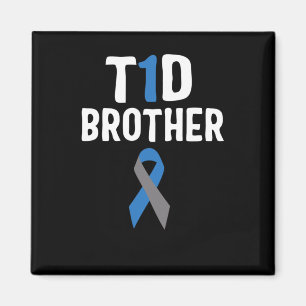 T1d Brother Diabetes Awareness Typ 1 Insulin Panc Magnet