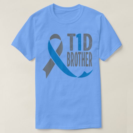 T1D Bruder, lustiges Geschenk für Diabetiker, Diab T-Shirt (Design vorne)