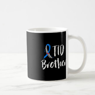T1D Bruder Typ 1 Diabetes Bewusstsein blau grau R Kaffeetasse