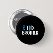 T1d Bruder Typ 1 Diabetes Bewusstsein Bruder Kinde Button (Vorne & Hinten)