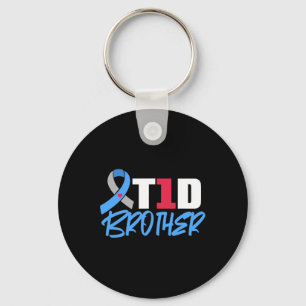 T1D Bruder Typ 1 Diabetes Bewusstsein Geschwür Schlüsselanhänger