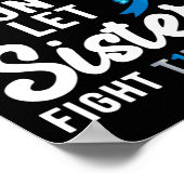 T1d Design for Support Sisters Typ 1 Diabetes Awa Poster (Ecke)