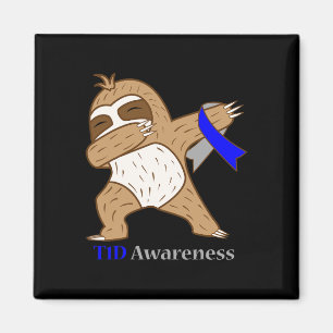 T1d Diabetes-Bewusstseins-Schleife Dabbing Faultie Magnet
