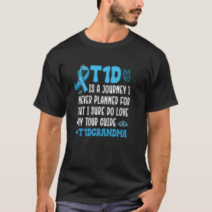 T1D Diabetes Kriegerin Oma Typ-1-Diabetes-Bewussts T-Shirt