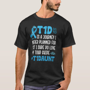 T1D Diabetes Kriegerin Tante Typ-1-Diabetes-Bewuss T-Shirt