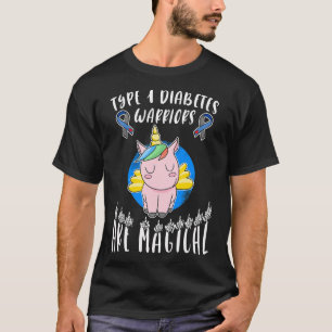 t1d Diabetes Typ 1 Bewusstsein für Einhornkrieger T-Shirt