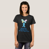 T1d Diabetes Warrior Butterfly Princess Diabetes A T-Shirt (Vorne ganz)