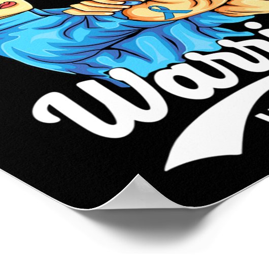 T1d Diabetes Warrior Unzerbrechlich Typ 1 Diabetes Poster (Ecke)