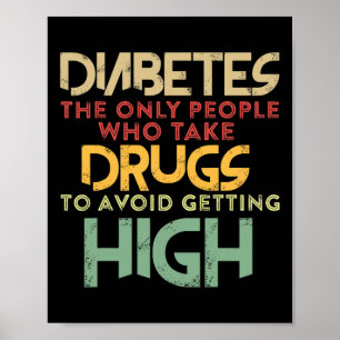 T1d Diabetiker Typ-1-Diabetes-Bewusstsein Männer F Poster
