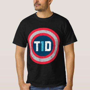 T1D Diabetiker Typ 1 Diabetes Bewusstsein Männer F T-Shirt