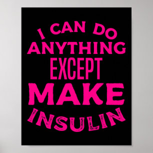 T1d Diabetiker Typ 1 Diabetes mellitus Männer Frau Poster
