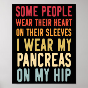 T1d Diabetiker Typ 1 Diabetes mellitus Männer Frau Poster