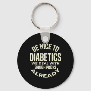 T1d Diabetiker Typ 1 Diabetes mellitus Männer Frau Schlüsselanhänger