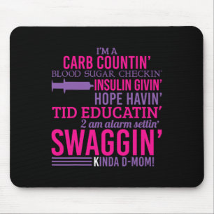 T1d Diabetischer Spaß Typ 1 Diabetes Bewusstsein M Mousepad
