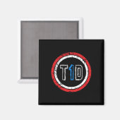 T1d-Emblem Typ-1-Diabetes-Bewusstsein Magnet (Vorderseite/Rückseite)