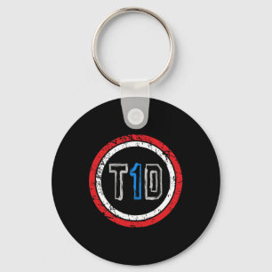 T1d Emblem Typ-1-Diabetes-Bewusstsein Schlüsselanhänger