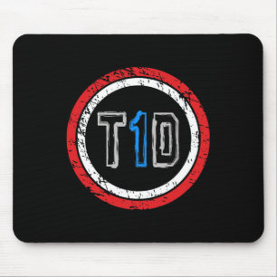 T1D Emblem Typ 1 Diabetes Mousepad