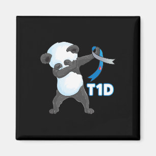 T1D Fun Niedliche Dabbing Panda Typ 1 Diabetes Awa Magnet