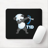 T1D Fun Niedliche Dabbing Panda Typ 1 Diabetes Awa Mousepad (Mit Mouse)