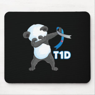 T1d Fun Niedliche Entschlackung Panda Typ 1 Diabet Mousepad