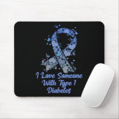 T1d Ich Liebe Jemanden Mit Typ-1-Diabetes-Shirt Di Mousepad (Mit Mouse)