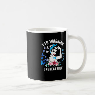 T1d-Kriegerin Typ-1-Diabetes-Bewusstsein Blaues R Kaffeetasse