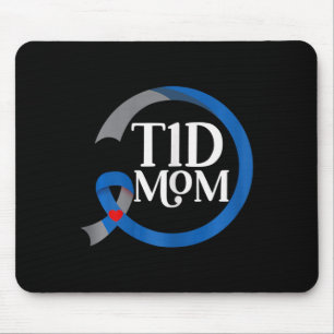 T1D Mama Bester Diabetes Typ 1 Aufklärungsgeschenk Mousepad