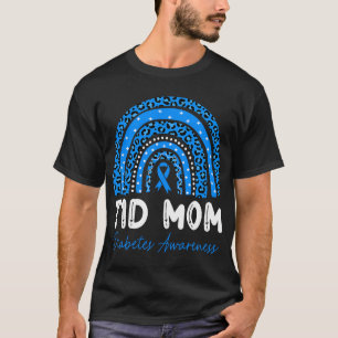 T1D Mama Diabetes Awareness Typ 1 Diabetes Mutter T-Shirt