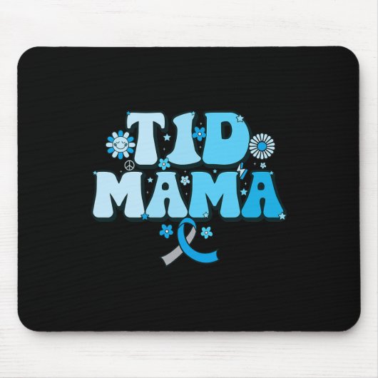 T1d Mama Diabetes Überlebende T1d Mutter Typ-1-Dia Mousepad (Vorne)