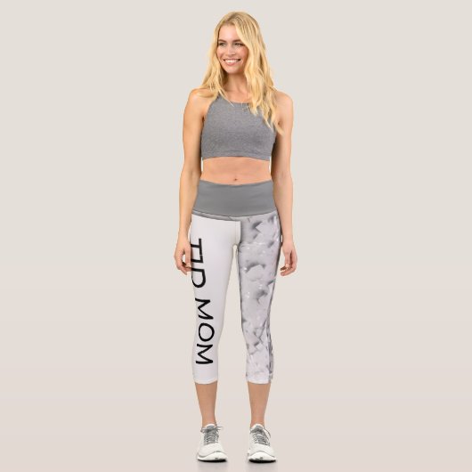 T1D Mama Hoher Waisted Yoga Capris (Vorderseite)