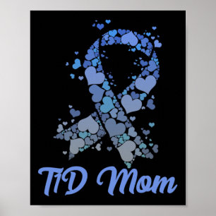 T1d Mama T-Shirt Typ 1 Diabetiker Support Diabetes Poster