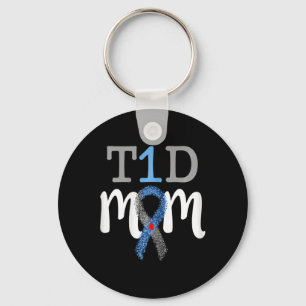 T1d Mama - Typ-1-Diabetes-Bewusstseins-Mommy 1 Schlüsselanhänger