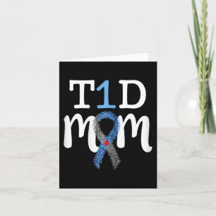 T1D-Mama - Typ 1 Diabetes-Bewusstseinsmerke Karte