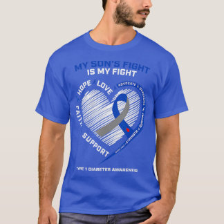 T1D Mama Vater My Sons Kämpfen Typ 1 Diabetes-Ausz T-Shirt