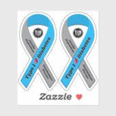 T1d Multiband-Aufkleber [3in x 3in] Aufkleber (Blatt)