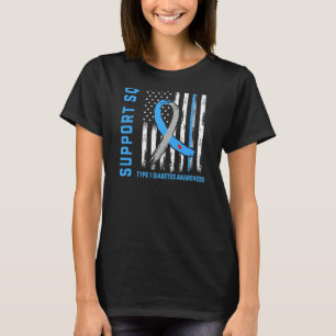 T1D Nichte Typ 1 Flag zur Sensibilisierung für Dia T-Shirt