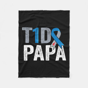 T1d Papa Sein Kampf ist mein Kampf gegen Typ 1 Dia Fleecedecke