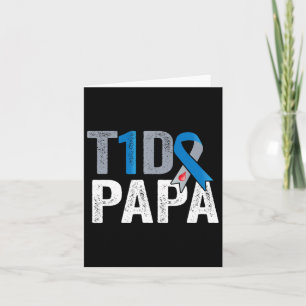 T1d Papa Sein Kampf ist mein Kampf gegen Typ 1 Dia Karte