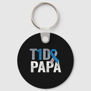 T1d Papa Sein Kampf ist mein Kampf gegen Typ 1 Dia Schlüsselanhänger