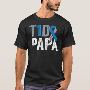 T1D Papa sein Kampf ist mein Kampf Typ 1 Diabetes  T-Shirt