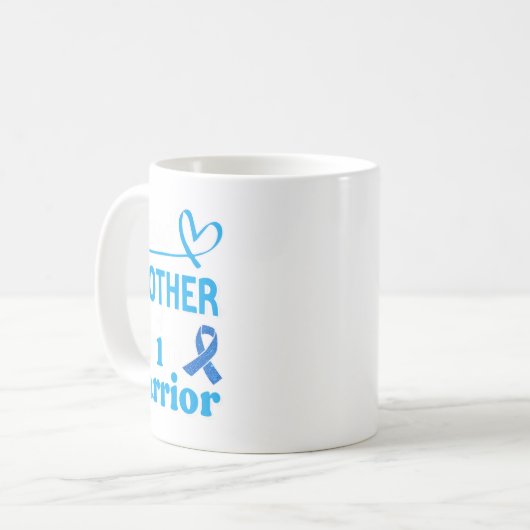 T1d Proud Brother Diabetes Awareness Blue Ribbon Kaffeetasse (Vorderseite Links)